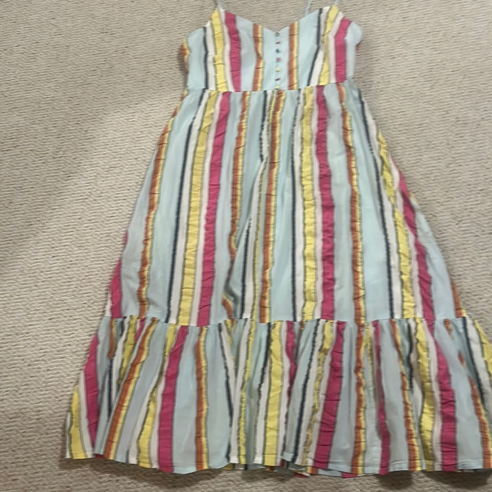 Jcrew striped seersucker sundress NWT size 16